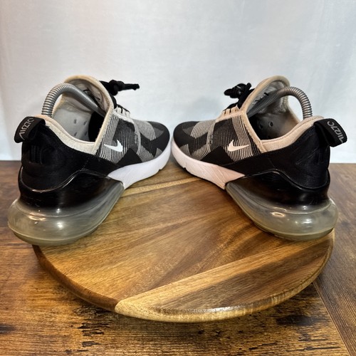 Nike Air Max 270 KJCRD Youth Sz 7 Women’s Sz 8.5 White Grey Oreo Athletic - Picture 6 of 8