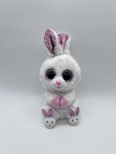 TY Beanie Boos SLIPPERS the Bunny Rabbit Plush Toy TYSilk 8.5” 2019