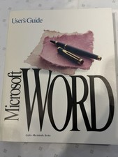 Microsoft Word Version 5.1 for Apple Macintosh 3.5" Floppy Disk WITH MANUALS