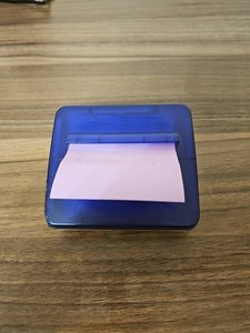 Vintage 1991 Weighted Post-it Pop-up Notes Dispenser Professional Series Purple