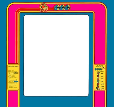 Ms Pac Man arcade bezel graphics 