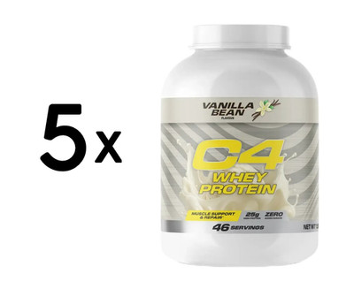 5 x Cellucor C4 Whey Protein, Vanilla Bean - 1587g (42,85 EUR/kg)