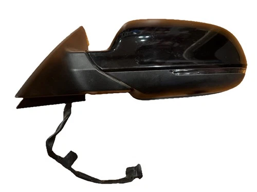 2008 2014 AUDI A5 LEFT SIDE DRIVER DOOR MIRROR 6 WIRE BLACK OEM