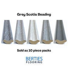 Grey Scotia Beading Flooring Edging Strips 2.4m Length Neat Attractive Finish