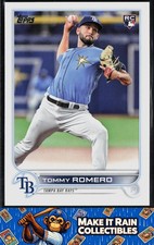 Tommy Romero 2022 Topps Update #US76 Tampa Bay Rays Rookie RC