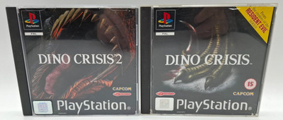 Dino Crisis 1 + 2 Sony Playstation 1 PS1 Psone Komplett mit Anleitung