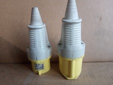 Walther 110V 32A 3 PIN YELLOW SITE Industrial PLUG and SOCKET Coupler IP44