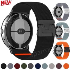 For Google Pixel Watch 3 2 1 41/45mm Elastic Nylon Band Sport Strap Replacement