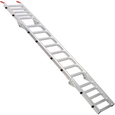 2 Pack Aluminum Trailer Ramps, 1800 lbs Capacity Heavy-Duty Portable Folding 