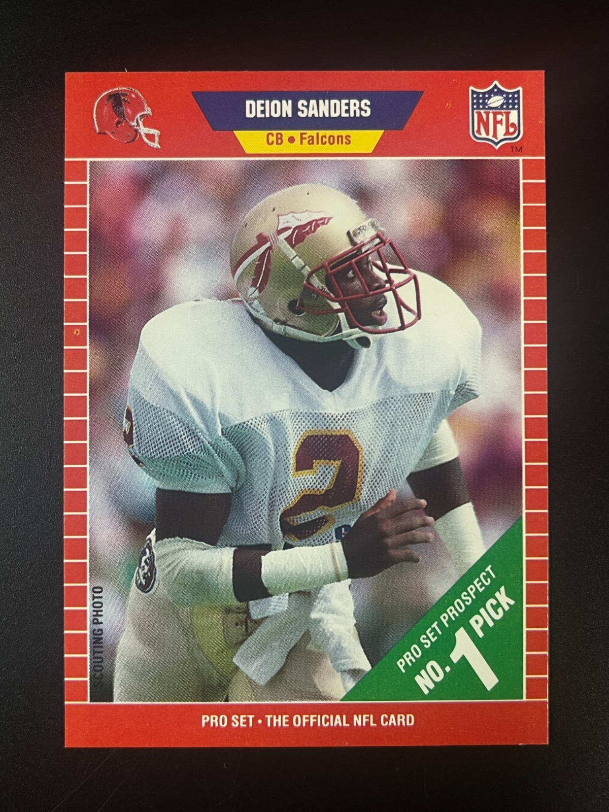 Deion Sanders 1989 Pro Set #486 Rookie RC Atlanta Falcons HOF NM