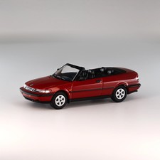 Minichamps 1/87 HO Saab 900 Turbo 16S (Aero) Cabriolet 1987 Red 870170132