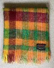 Lovely Heather Brae Tweedvale MOHAIR blanket shawl throw (170cmx130cm) (66"x51")