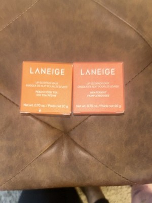 LANEIGE Lip Sleeping Mask X Peach Iced Tea & Grapefruit 2pc