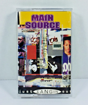 MAIN SOURCE - JUST HANGIN OUT / LIVE AT THE BARBEQUE (CASSETTE MAXI-SINGLE) NAS!
