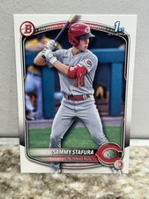 2025 Bowman 1st Sammy Stafura No. BP-100 Cincinnati Reds