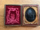 Civil War Era Ambrotype Photo, 1/4 Glass Plate, Young Woman, Velvet lined w/case