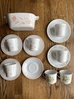Corelle Corning Dinnerware Dishes Peach Floral, Peach Garland, Strawberry Sundae — photo 5
