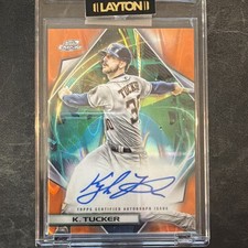 2022 Topps Cosmic Chrome - Orange Galactic Refractor Kyle Tucker 02/25