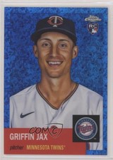 2022 Chrome Platinum Anniversary Blue Mini-Diamond Refractor Griffin Jax 00li