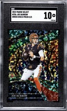 2023 Select Football Joe Burrows Green Disco  5/5!!!  Bengals Rare SGC 10!!