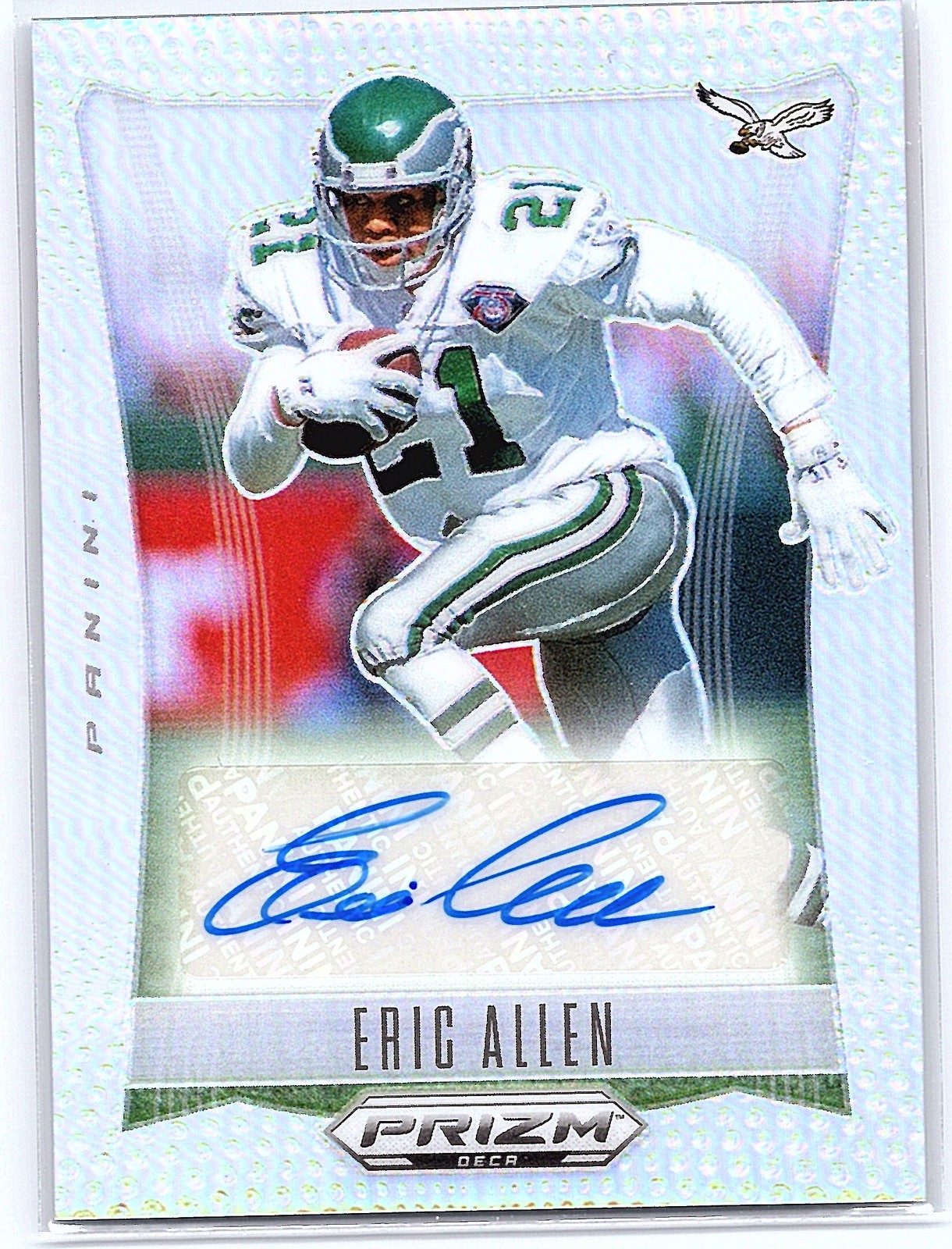 2024 Panini Prizm Deca #S-EAN Eric Allen Signatures Silver Prizm