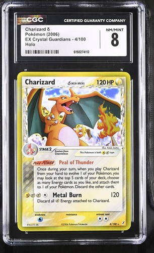 Charizard δ graded CGC 8 for sale on eBay