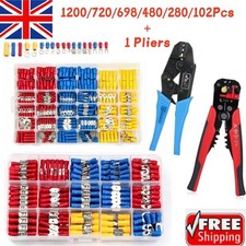1200X Cold Crimp Connector Assortment Kit For Electrical Wiring Connection In UK