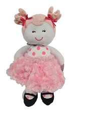 Rashti Baby Starters 2025 Plush Pink Polka Dot Girl Doll Rosette Lovey 12 Inch