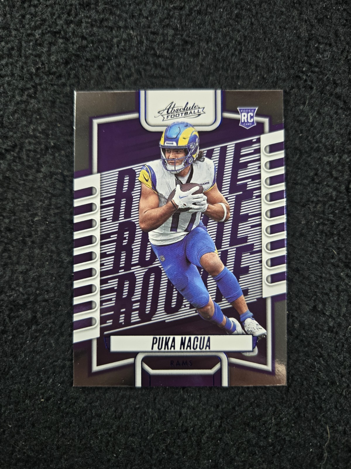 Puka Nacua 2023 Panini Absolute #189 Blue Parallel Rookie Card LA Rams NFL