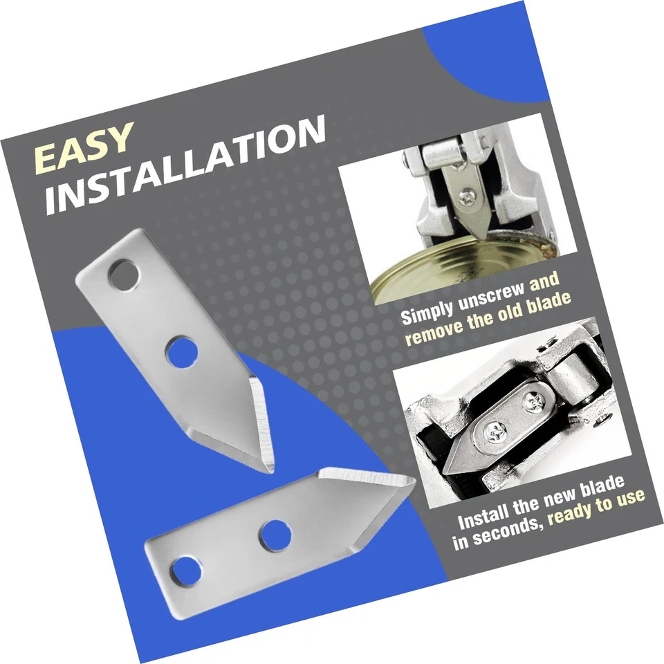 2-Pack Commercial Can Opener Blade Replacement, Durable Knife Parts Compatibl... - Image 4 of 4