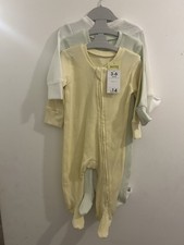 Baby grows Spring Colours 3 Pack Zip UPS 3-6months Brand New Gift