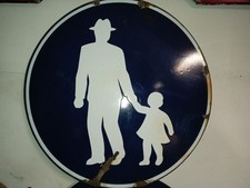 Targa smaltata anni 50 militari Ww2 insegna Touring Club