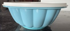 🌟TUPPERWARE Moule à charlotte Glace Aspic Flan Bleu Ø 20 cm 4 Fonds + Couvercle