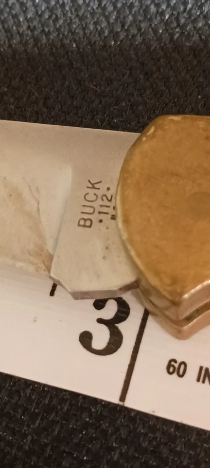 Buck 112 Lockback (3 latón 1 clavija de plata) 1972 72-74-80 todavía investigando  Foto 2 de 4