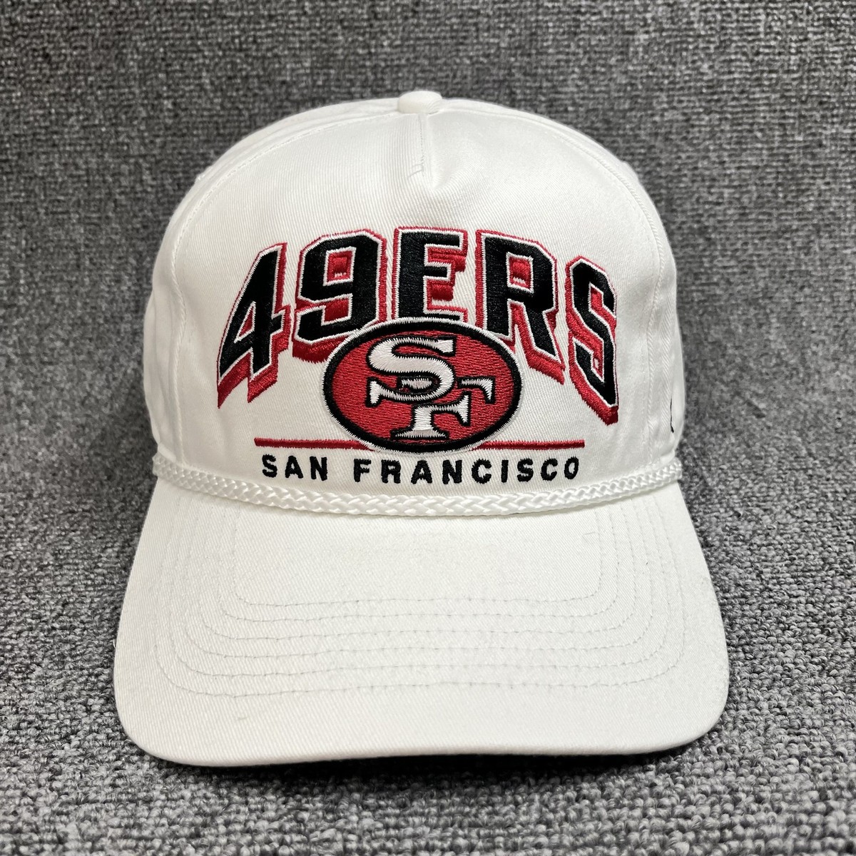'47 Brand San Francisco 49ers White Rope Hat Hitch Snapback NFL Cap Green Bottom