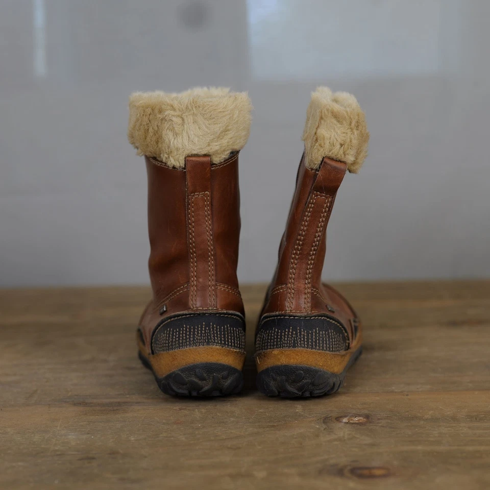 Botas Merrell para mujer 8,5 cuero canela piel sintética forradas cremallera tobillo invierno pisada Foto 4 de 4