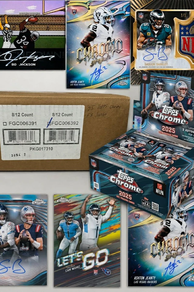 2025 TOPPS CHROME FOOTBALL PICK YOUR TEAM 8 BOX CASE BREAK!