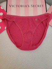 VTG Victoria's Secret Signature Cotton Classic Low Rise Bikini Panty Size Lg