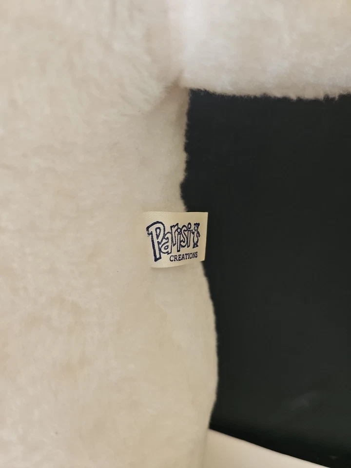 Boneco de neve de Natal de pelúcia vintage Parisi Creations 23" com chapéu raro! - Imagem 4 de 4