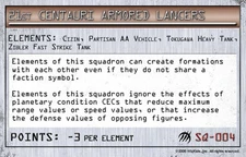MechWarrior SQ-004 21st Centauri Armored Lancers Wolf Strike