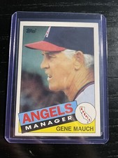 Topps 1985 Baseball Gene Mauch #81T Managers Angels