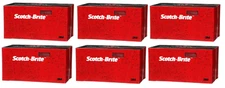 3M Scotch Brite 64659 Scuff Pads Very Fine Maroon Hand Sanding Pads (6 Pack)