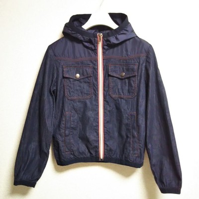 Authentic MONCLER Chrono Denim jacket w/hood for juniors size 