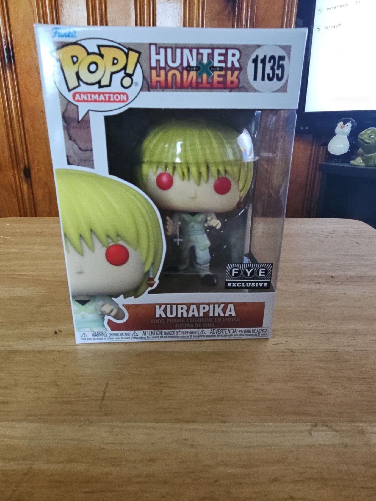 Funko Pop! Kurapika # 1135 (Hunter X Hunter) Fye Exclusivo Con Protector