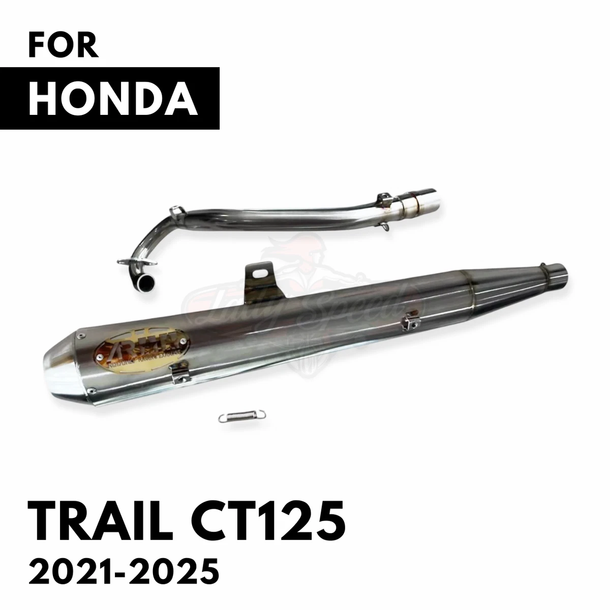 パーツ CT125 ja65 Full Exhaust MONSTER BLACK MORIWAKI : Full Exhaust System MONSTER BLACK LIMITED [01810-D01X4-S0]