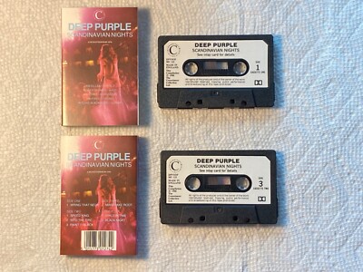Deep Purple - Scandinavian Nights (Live In Stockholm 1970) UK 2X cassette TESTED