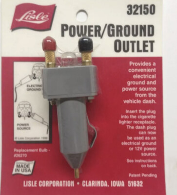 Lisle 32150 Power Ground Outlet Vehicle Cigarette Lighter NIB electrical | Aftermarket Branded