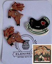 Mill Hill ceramic buttons sets Christmas Village