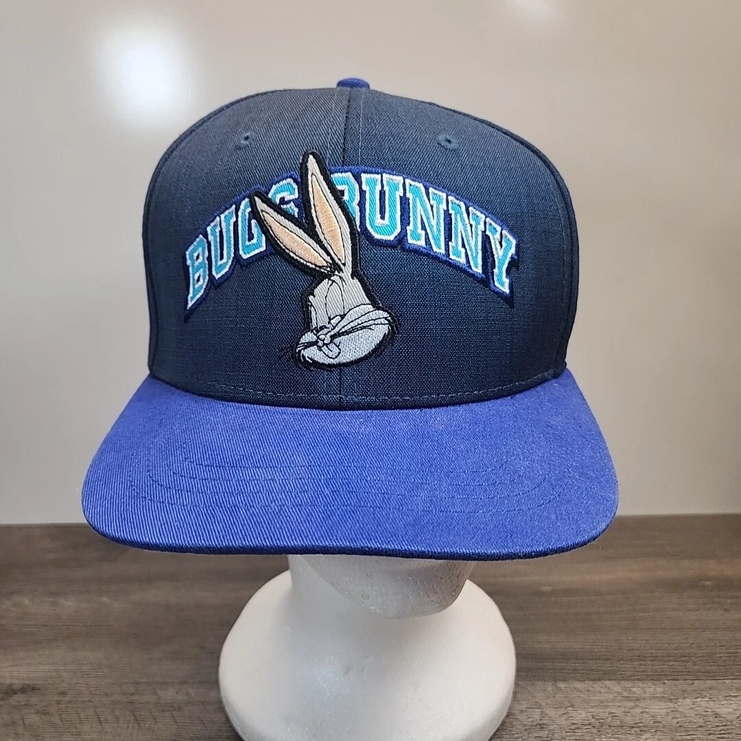 New Era Bugs Bunny Casquette de Camionneur Looney Tunes Dessin animé réglable Maille Noir Blanc Chapeau