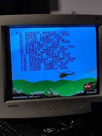 NES FAM MARIO BROS ROAD FIGHT DUCK HUNT CLAY SHOOT SOCCER PINBALL CIRCUS CHARLIE